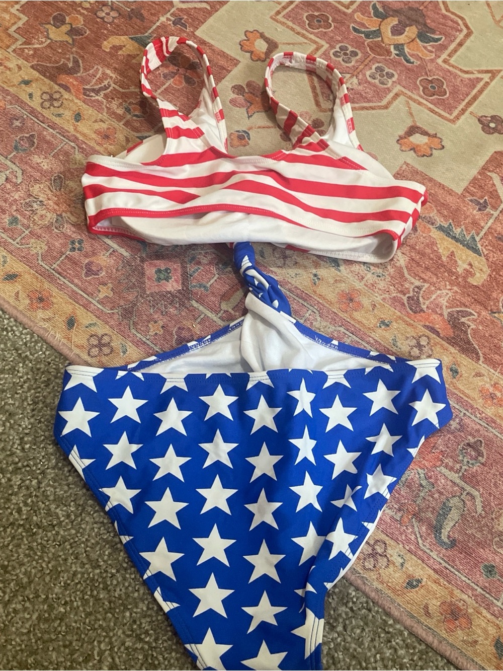 Patriotic Stars & Stripes Bikini Set - Red, White & Blue